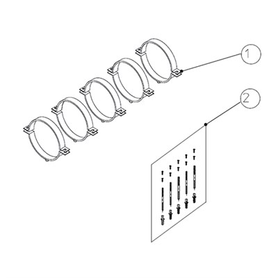 Хомуты для труб Protherm - 125 мм (5 шт.) 1950055113 - фото 126618