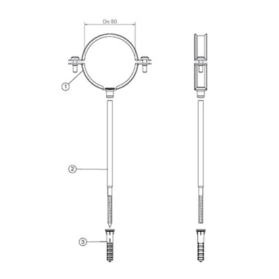 Хомуты для труб Protherm - 80 мм (5 шт.) 582261889 - фото 127410