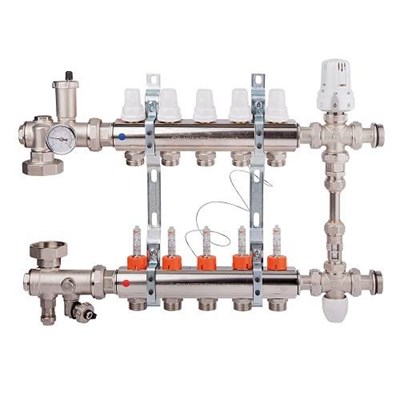 Коллекторная группа для теплого пола ICMA K0111 - 1" на 10 контуров 3/4"EK (со смесительным узлом) 945304779 - фото 129680