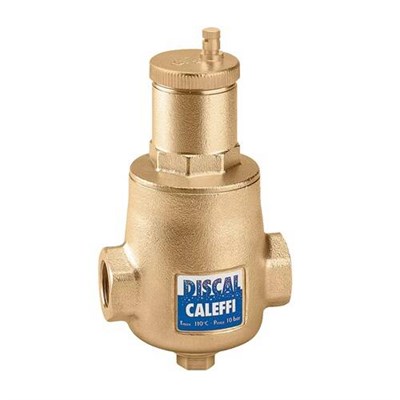 Сепаратор воздуха Caleffi 5510 DISCAL - 1"1/2 (ВР/ВР, PN10, t110°C, со сливом, без теплоизоляции) 1713751023 - фото 130535