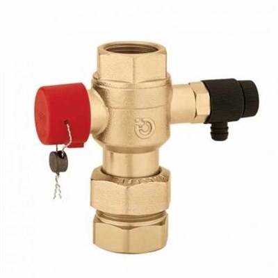 Кран запорный для расширительных баков Caleffi 558 - 1"1/4 (PN6, Tmax 85°С, со сливом) 1972512267 - фото 135436