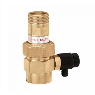 Кран запорный пружинный для расширительных баков Caleffi 558 - 3/4" (PN10, Tmax 110°С, со сливом) 1129514994 - фото 135438