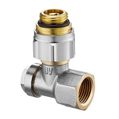 Вентиль на обратную подводку угловой Oventrop Combi 3 - 1/2" x 1/2" (ВР/НГ, PN10, Tmax 120°C) 1474387079 - фото 137527