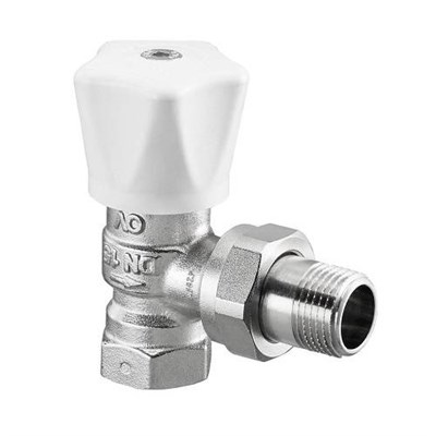 Вентиль ручной регулировки угловой Oventrop HRV - 1/2" (ВР/НР-американка, PN10, Tmax 120°C) 1530417363 - фото 137535