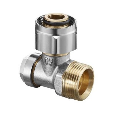 Узел нижнего подключения угловой отдельный Oventrop Combi 3 - 3/4" x 3/4" (НГ/НР, PN10, Tmax 120°C) 350390039 - фото 137623