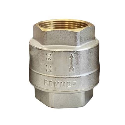 Клапан обратный ROMMER RVC-0001 - 1"1/2 (ВР/ВР, PN25, Tmax 120°C, с металлическим седлом) 1106905671 - фото 139601