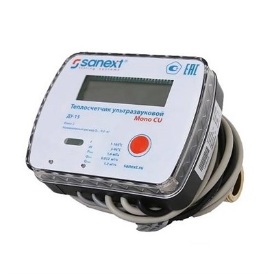 Счетчик тепла SANEXT Mono CU - 1" (на подачу, Qp 2.5 м3/ч, PN16, Tmax 95°C, без интерфейса) 163940190 - фото 140627