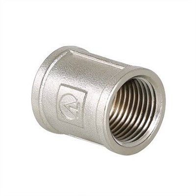 Муфта VALTEC VTr.270 - 1/2" (резьбовая, латунь никелированная) 1478097023 - фото 148398