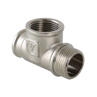 Тройник резьбовой VALTEC VTr.134 - 1/2" (ВР/ВР/НР, латунь никелированная) 899136479 - фото 148889