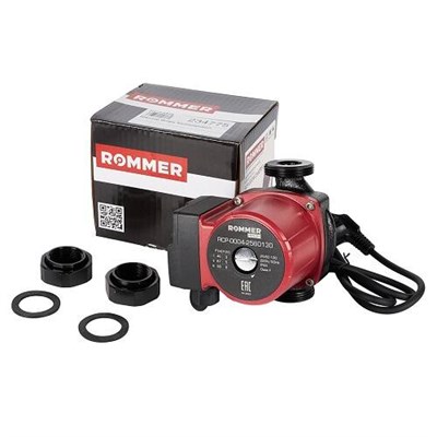 Насос циркуляционный ROMMER PROFI RCP 25-60-130 (0,093 кВт, Qmax 3.53 м3/ч, Hmax 6 м, 1x230В) 433969973 - фото 175251