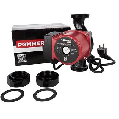 Насос циркуляционный ROMMER PROFI RCP 32-60-180 (0,093 кВт, Qmax 4.1 м3/ч, Hmax 6 м, 1x230В) 1693477433 - фото 175255