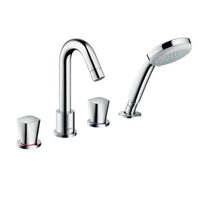 Смеситель для ванны и душа Hansgrohe Logis - 71314000 (двухвентильный, цвет хром) 743276798 - фото 179793