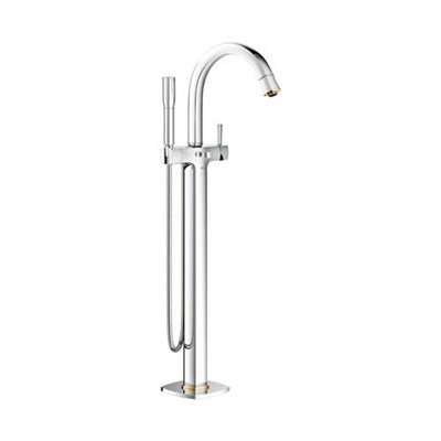 Смеситель для ванны GROHE Grandera - 23318IG0 (однорычажный, напольный, цвет хром/золото) 1684819393 - фото 179920