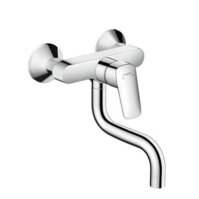 Смеситель для кухонной мойки Hansgrohe Logis - 71836000 (однорычажный, цвет хром) 1444838419 - фото 181160