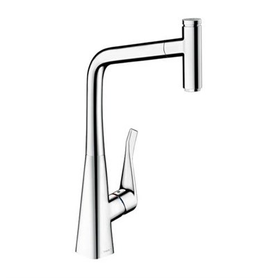 Смеситель для кухонной мойки Hansgrohe Metris Select - 14884000 (однорычажный, цвет хром) 1603962016 - фото 181174