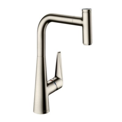 Смеситель для кухонной мойки Hansgrohe Talis Select S - 72821800 (однорычажный, цвет сталь) 999554592 - фото 181186