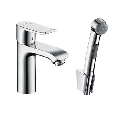 Смеситель для раковины Hansgrohe Metris - 31285000 (однорычажный, с лейкой) 1012839030 - фото 182642