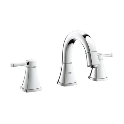 Смеситель для раковины GROHE Grandera - 20417000 (двухрычажный, с донным клапаном, цвет хром) 1874993904 - фото 183470