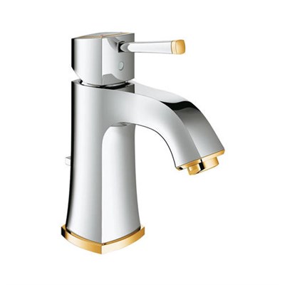 Смеситель для раковины GROHE Grandera - 23303IG0 (однорычажный, цвет хром/золото) 1256653771 - фото 183480