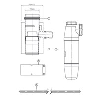 Конденсатоотводчик вертикальный для коаксиального дымохода Protherm D60/100 мм (ГЕПАРД 2015/ПАНТЕРА) 905924077