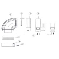 Отвод 90° для коаксиального дымохода Protherm D60/100 мм (для котлов ЯГУАР) 482557529