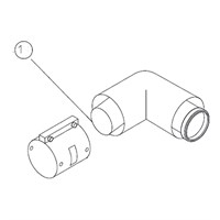 Отвод 90° для коаксиального дымохода Protherm D80/125 мм (для котлов ГЕПАРД 2015, ПАНТЕРА) 1857177580