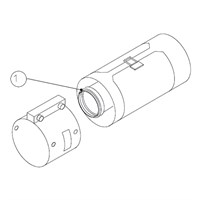 Труба с ревизионным отверстием для дымохода Protherm D60/100 мм (для ГЕПАРД 2015, ПАНТЕРА) 35293556