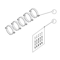 Хомуты для труб Protherm - 125 мм (5 шт.) 1950055113