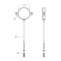 Хомуты для труб Protherm - 80 мм (5 шт.) 582261889