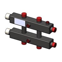 Коллектор котельной разводки двухкорпусный ZOTA - 1"1/4 на 3 контура 1" (для котлов до 70кВт) 826638715