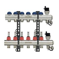 Коллекторная группа для теплого пола EMMETI TOPWAY - 1" на 2 контура 3/4"EK с пласт.держателями 462559119