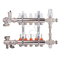 Коллекторная группа для теплого пола ICMA K0111 - 1" на 10 контуров 3/4"EK (со смесительным узлом) 945304779