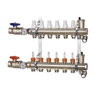 Коллекторная группа для теплого пола ICMA K031 - 1" на 12 контуров 3/4"EK (евроконус) 1714685955