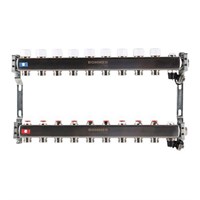 Коллекторная группа для радиаторного отопления ROMMER RMS3201 - 1" на 9 контуров 3/4"EK 1405800991