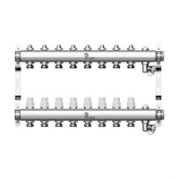 Коллекторная группа для радиаторного отопления Wester W903 - 1" на 8 контуров 3/4" Евроконус 1364724252