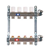 Коллекторная группа для радиаторного отопления Uni-Fitt 451I - 1" на 10 контуров 3/4" евроконус 41457156