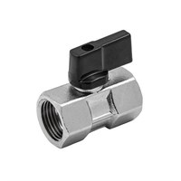 Кран шаровой ELSEN MINI - 1/4" (ВР/ВР, PN10, Tmax 80°C, ручка-флажок черная) 615017769