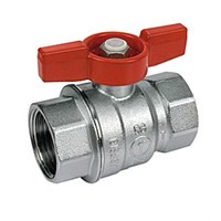 Кран шаровой полнопроходной Giacomini R851 - 1" (ВР/ВР, PN28, Tmax 185°C, ручка-бабочка красная) 2108076419