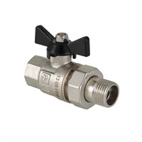 Кран шаровой полнопроходной VALTEC PERFECT VT.327.N - 1/2" (ВР/НР-американка, PN100, ручка-бабочка) 1554409801