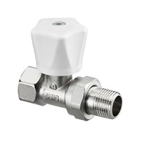 Вентиль ручной регулировки прямой Oventrop HR - 1/2" (ВР/НР-американка, PN10, Tmax 120°C) 593431416