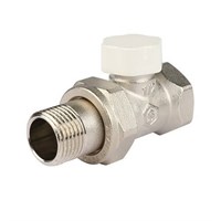 Клапан балансировочный прямой STOUT - 1/2" (ВР/НР-американка, PN10, Tmax 120°C, без самоуплотнения) 222999880