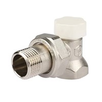 Клапан балансировочный угловой STOUT - 1/2" (ВР/НР-американка, PN10, Tmax 120°C, без самоуплотнения) 441967266