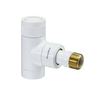 Клапан термостатический угловой Oventrop E - 1/2" (ВР/НР, PN10, Tmax 90°C, цвет белый) 1129940985