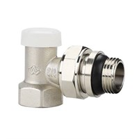 Клапан балансировочный угловой Varmega VM102 - 1/2" (ВР/НР-американка, PN10, Tmax110°C, O-ring) 932410007