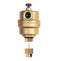 Воздухоотводчик автоматический WATTS MKVR - 1/2" (PN10, 110°C, воздухоотвод вверх, обратный клапан) 1300261268