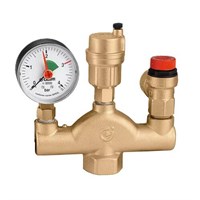 Группа безопасности котла Caleffi 302 - 1" (для систем отопления до 50 кВт, без теплоизоляции) 51955500