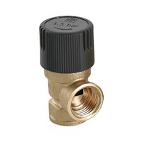 Клапан предохранительный VALTEC VT.0490 - 1/2", сброс 1/2" (НР/ВР, Рн 1,5 бар, для систем отопления) 311125333