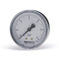 Манометр аксиальный WATTS F+R150 (MAS) - 1/4" (D-80 мм, шкала 0-6 бар) 864425316