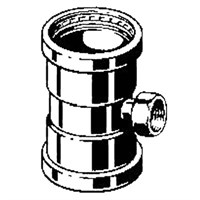 Тройник Viega d76,1х3/4"х76,1 под пресс, Profipress XL c SC-Contur, ВР, медь 744948966