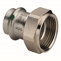 Переход на накидную гайку Viega Sanpress Inox 2363 - 15 x 1/2" (нержавеющая сталь) 2029578524